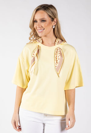 Polka Dot Scarf Top