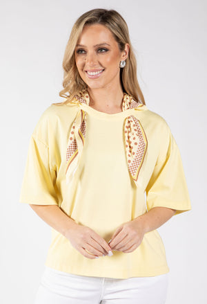 Polka Dot Scarf Top