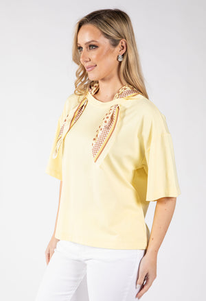 Polka Dot Scarf Top