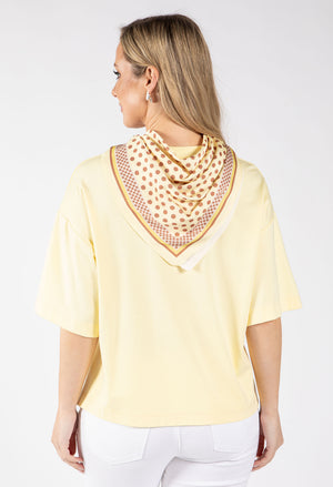 Polka Dot Scarf Top
