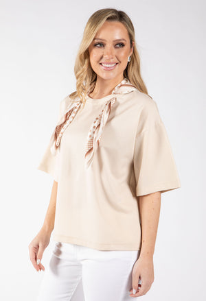 Polka Dot Scarf Top