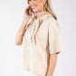 Polka Dot Scarf Top