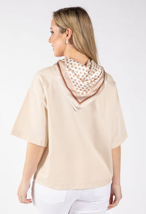 Polka Dot Scarf Top