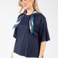 Polka Dot Scarf Top
