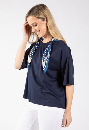 Polka Dot Scarf Top