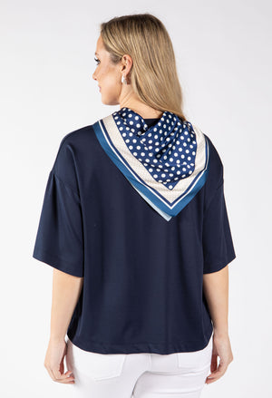 Polka Dot Scarf Top