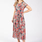 Floral Mesh Midi Dress