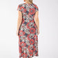 Floral Mesh Midi Dress