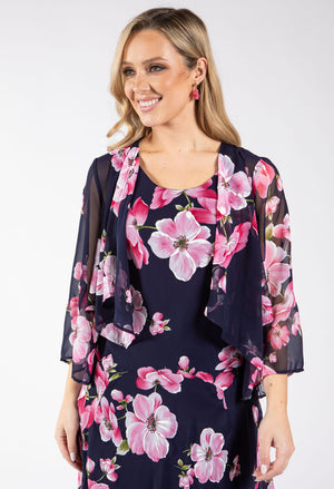 2 Piece Floral Midi Dress