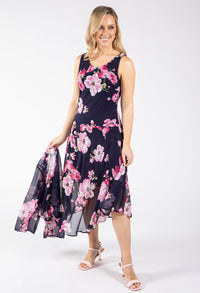 2 Piece Floral Midi Dress