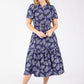 Floral Print Tiered Midi Dress
