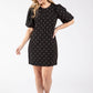 Oriental Style Polka Dot Dress