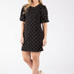 Oriental Style Polka Dot Dress