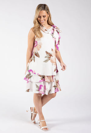 Sleeveless Floral Shift Dress