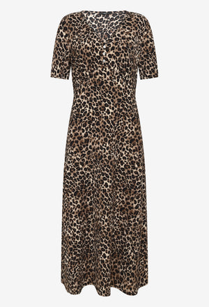 Leopard Print Maxi Dress