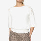 Sweatshirt with lace pattern
