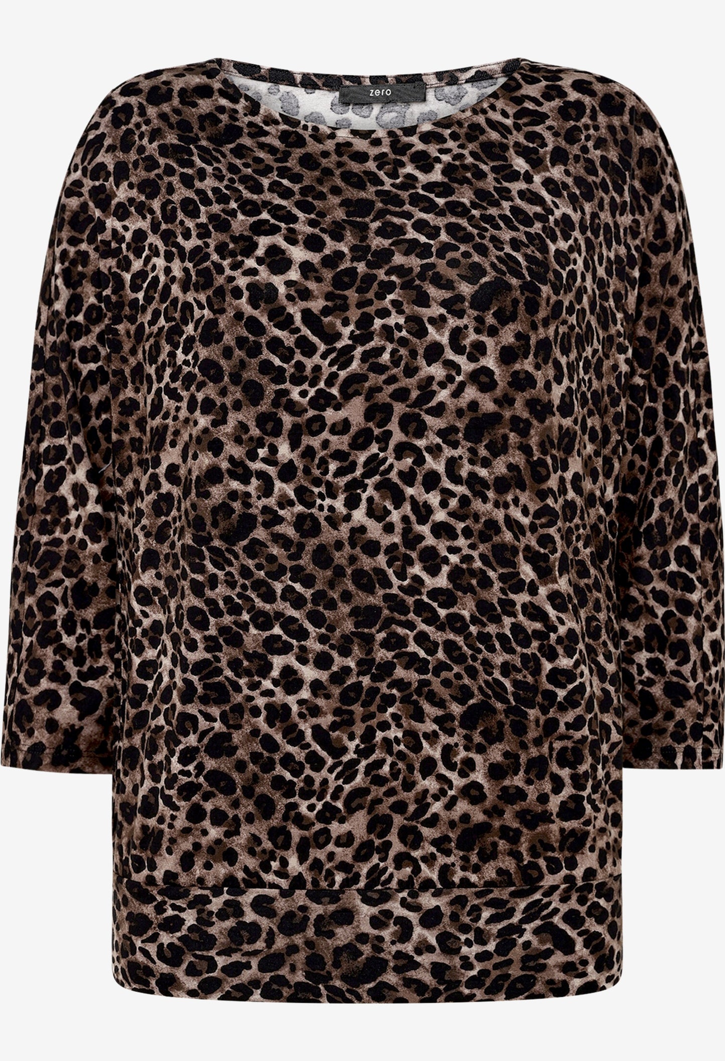 3/4 Sleeve Leopard Print Top