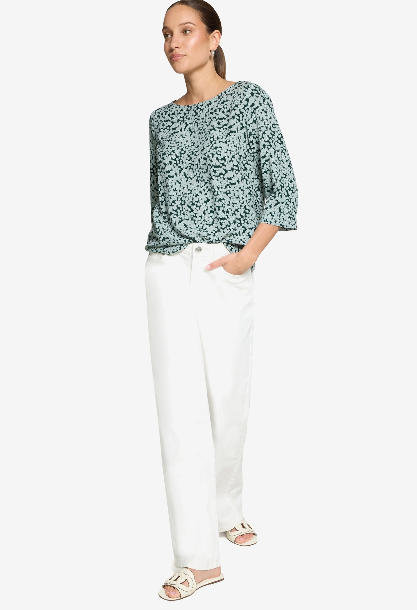 Ditsy Print Blouse