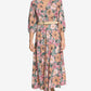 Floral Belted Midi Dress