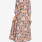 Floral Belted Midi Dress