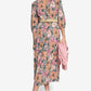 Floral Belted Midi Dress