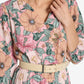 Floral Belted Midi Dress