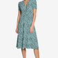 Ditsy Print Wrap Dress
