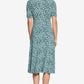 Ditsy Print Wrap Dress