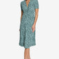 Ditsy Print Wrap Dress