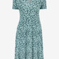 Ditsy Print Wrap Dress