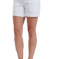 "Ab"solution® High Rise Denim Frayed Cuff Shorts