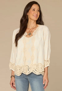 Open Front Crochet Cropped Woven Jacket
