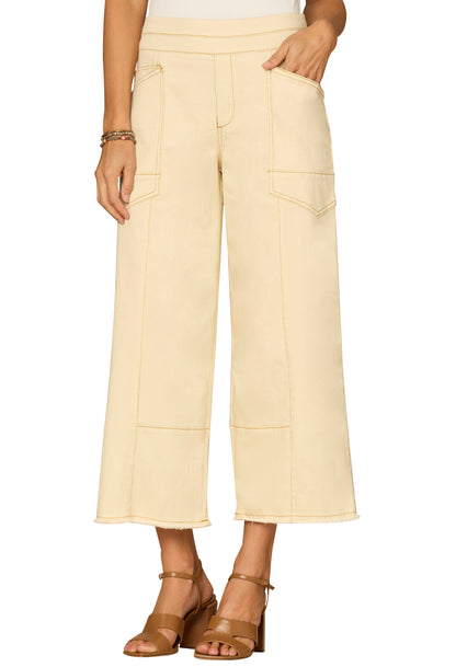 "Ab"solution® Skyrise Cropped Wide Leg Jeans