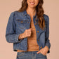 Long Sleeve Button Up Denim Jacket