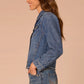 Long Sleeve Button Up Denim Jacket