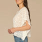 Floral Lace Knit Poncho