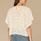 Floral Lace Knit Poncho