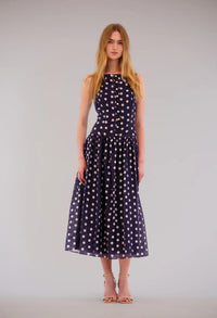 Polka Dot Midi Dress
