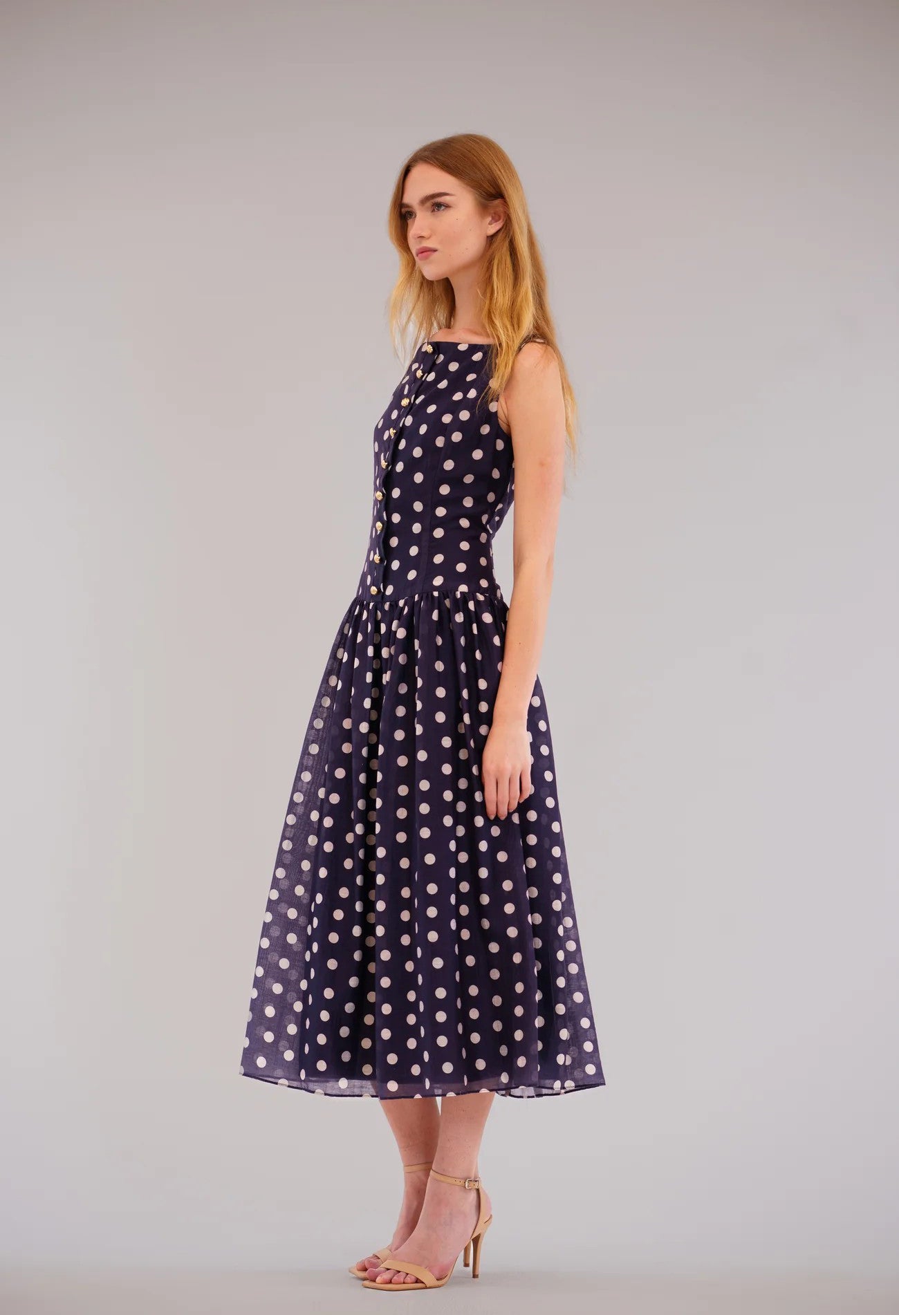 Polka Dot Midi Dress