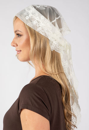 Floral Lace Scarf