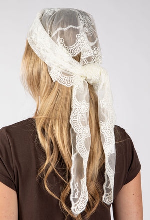 Floral Lace Scarf