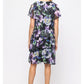 Printed Lurex Chiffon Dress