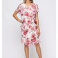 Short Printed Chiffon Tier Dress
