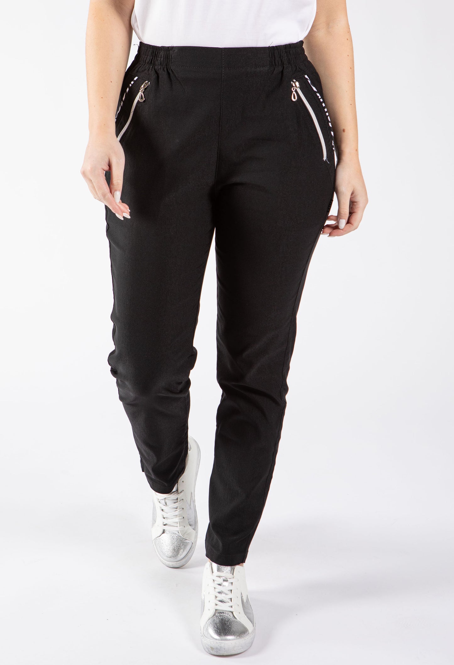 Relaxed Fit Pull On Trousers