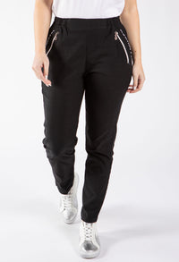 Relaxed Fit Pull On Trousers