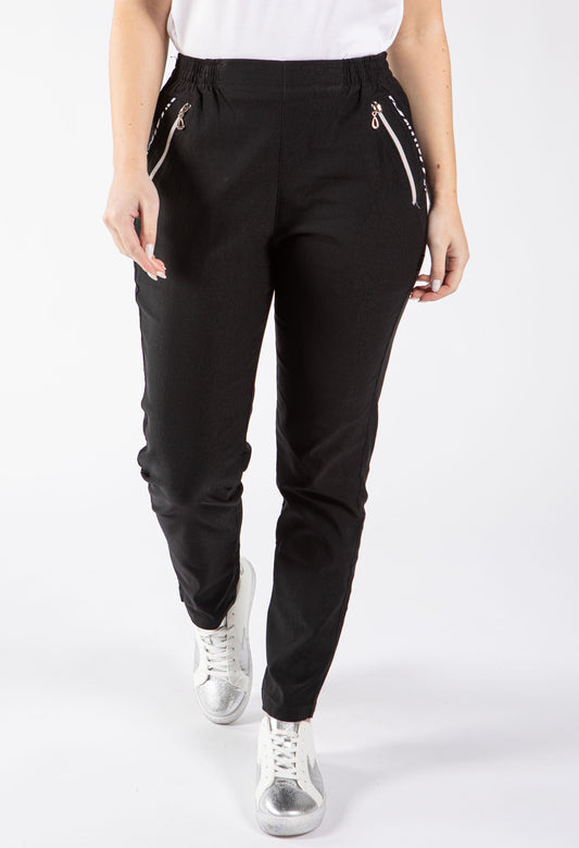 Relaxed Fit Pull On Trousers
