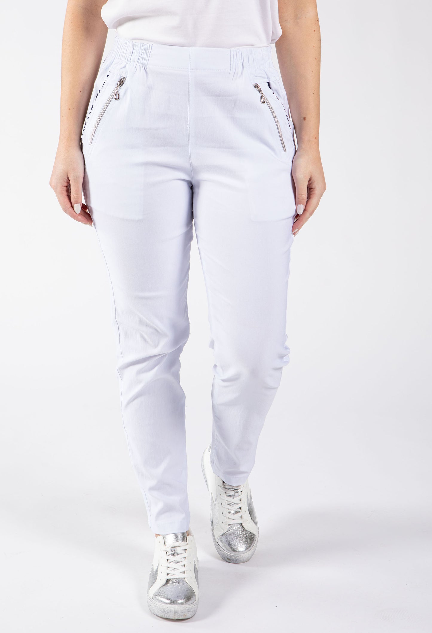Relaxed Fit Pull On Trousers
