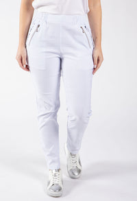 Relaxed Fit Pull On Trousers