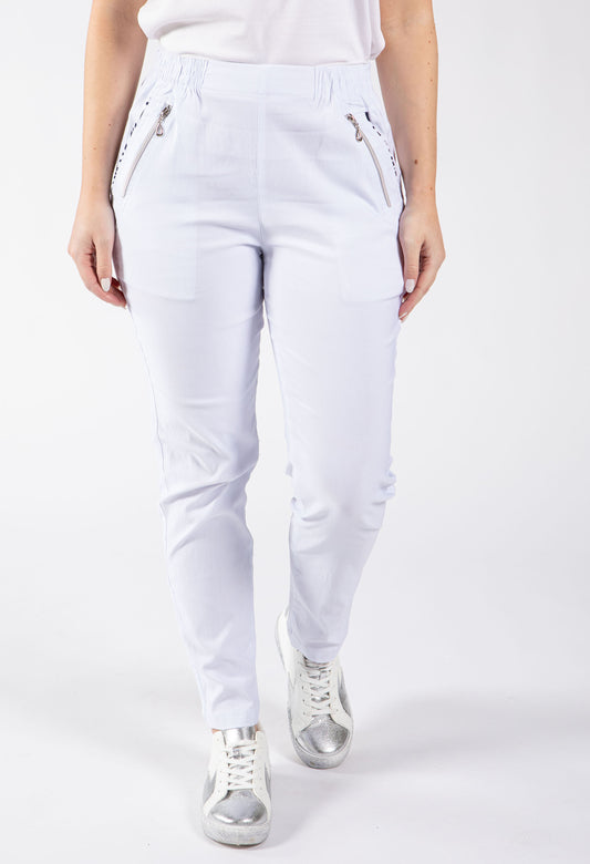 Relaxed Fit Pull On Trousers
