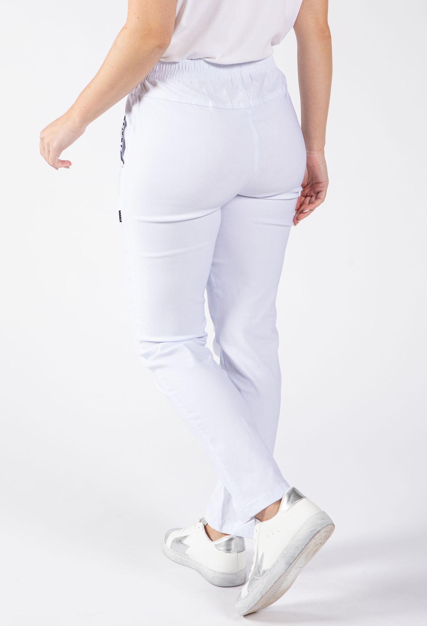 Relaxed Fit Pull On Trousers